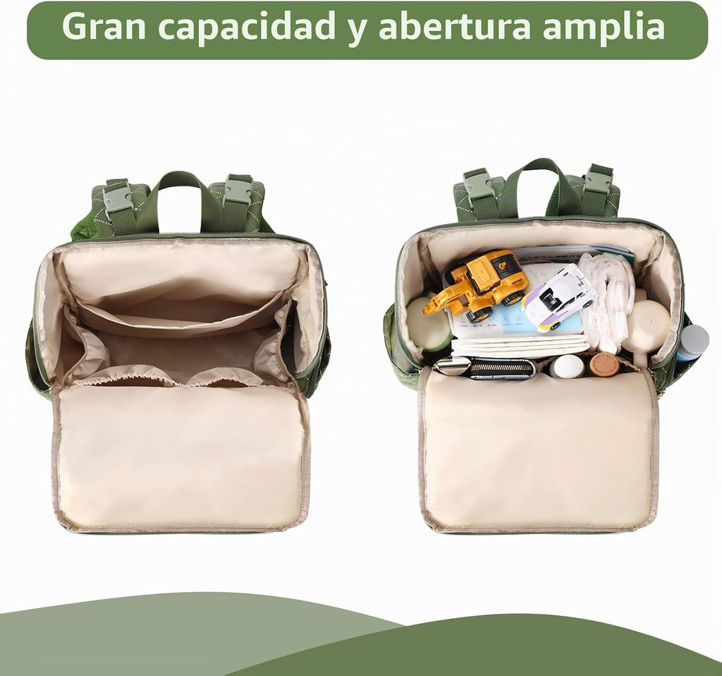 vosmles Elegante bolsa de pañales para bebé, bolsa de bebé con camb...