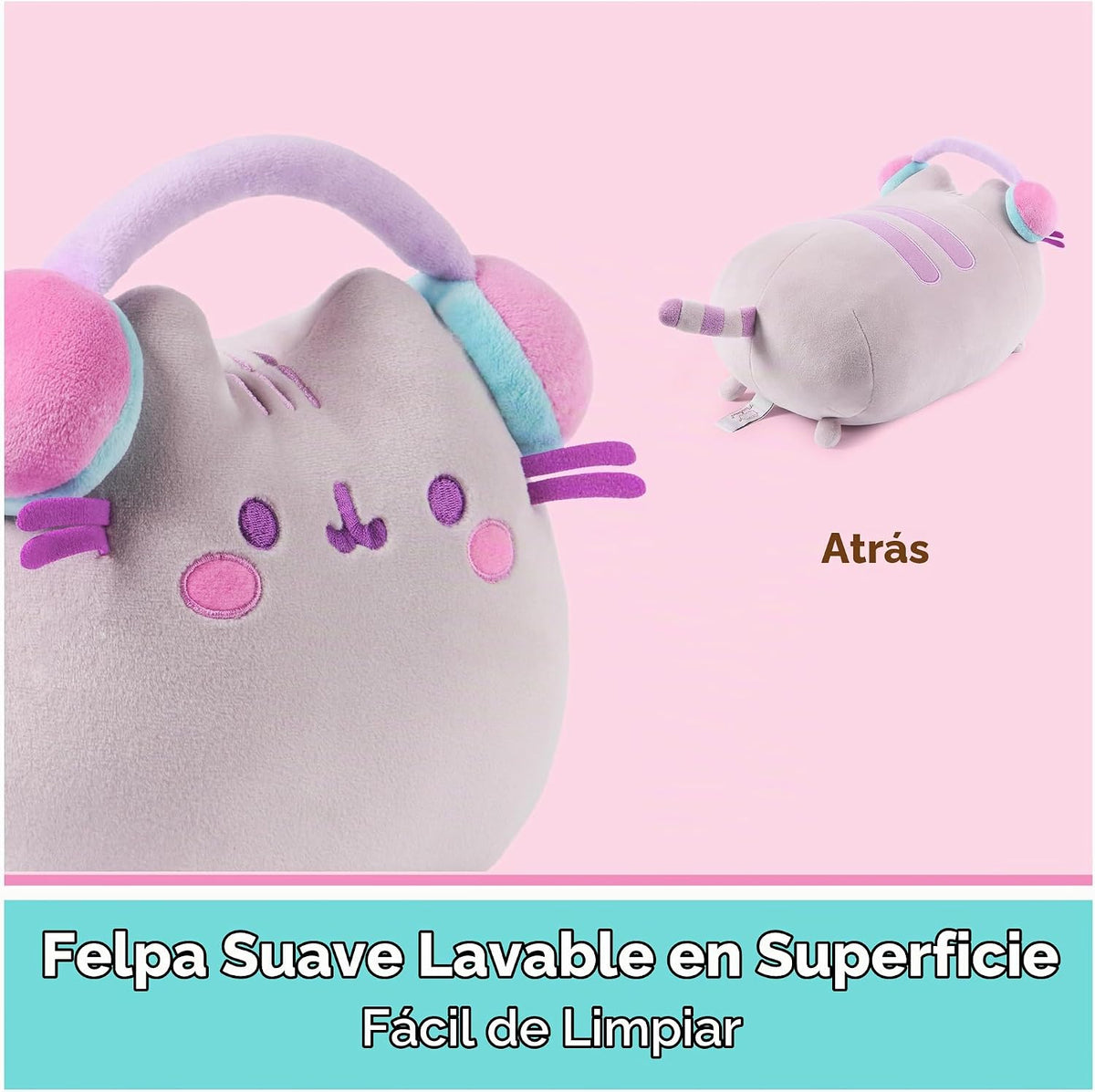 GUND Pusheen Gamer Squisheen - Juguete esponjoso de peluche, juguet...