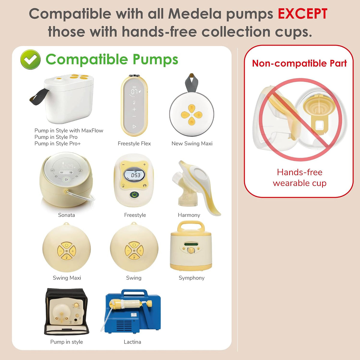 Maymom MyFit Comfy Series - Protector de pecho de dos piezas de 0.8...