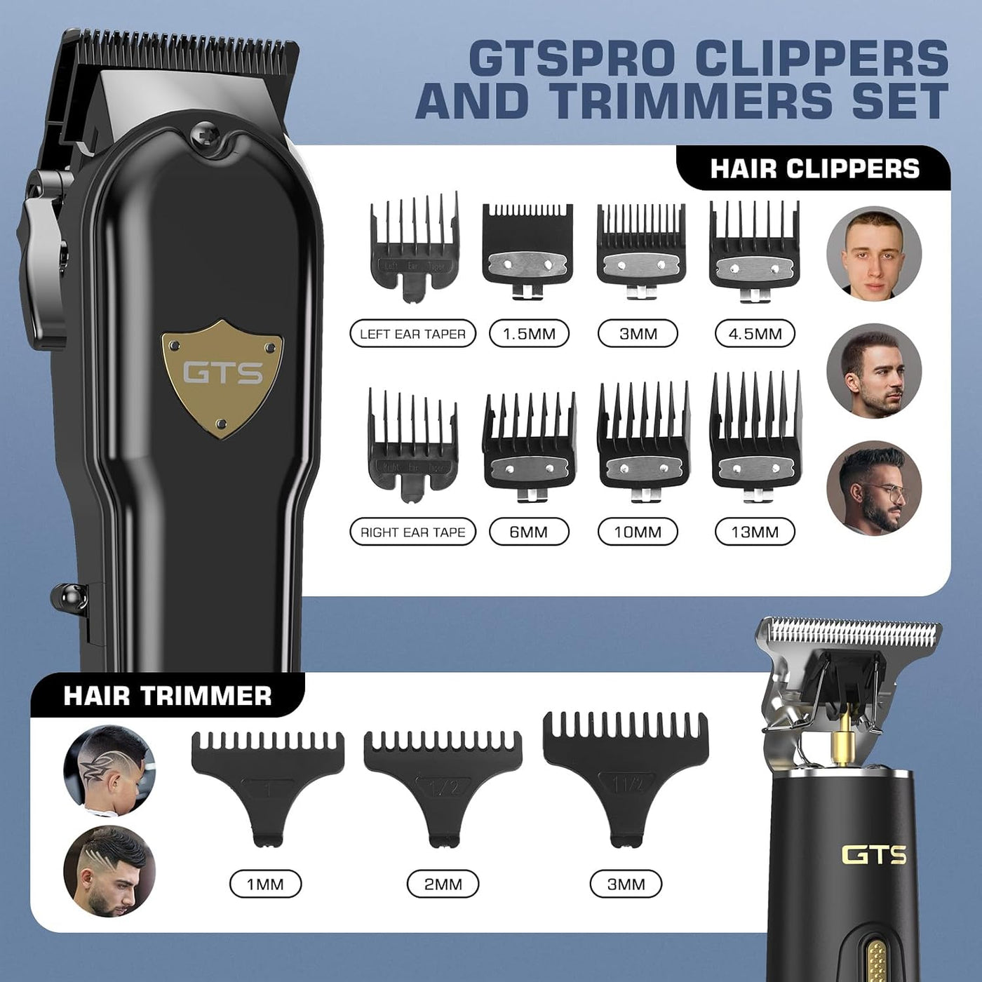 GTSPro Cortapelos para Hombres, Juego de Cortapelos y Recortadoras,...