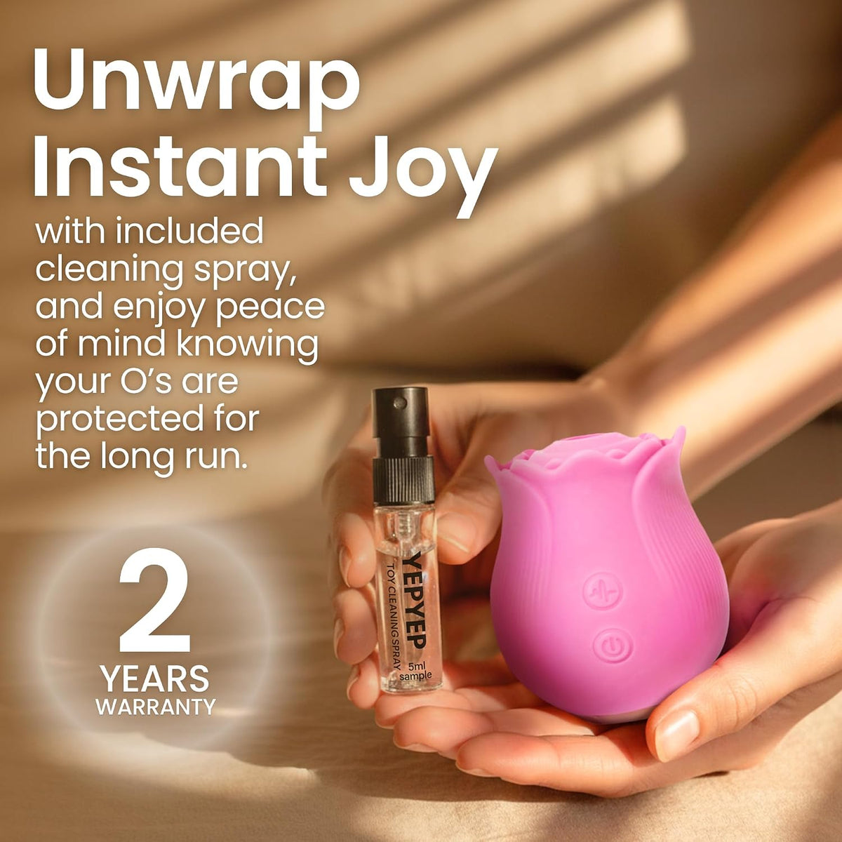 Vibrador de succión de juguete de rosas prémium para mujeres, jugue...