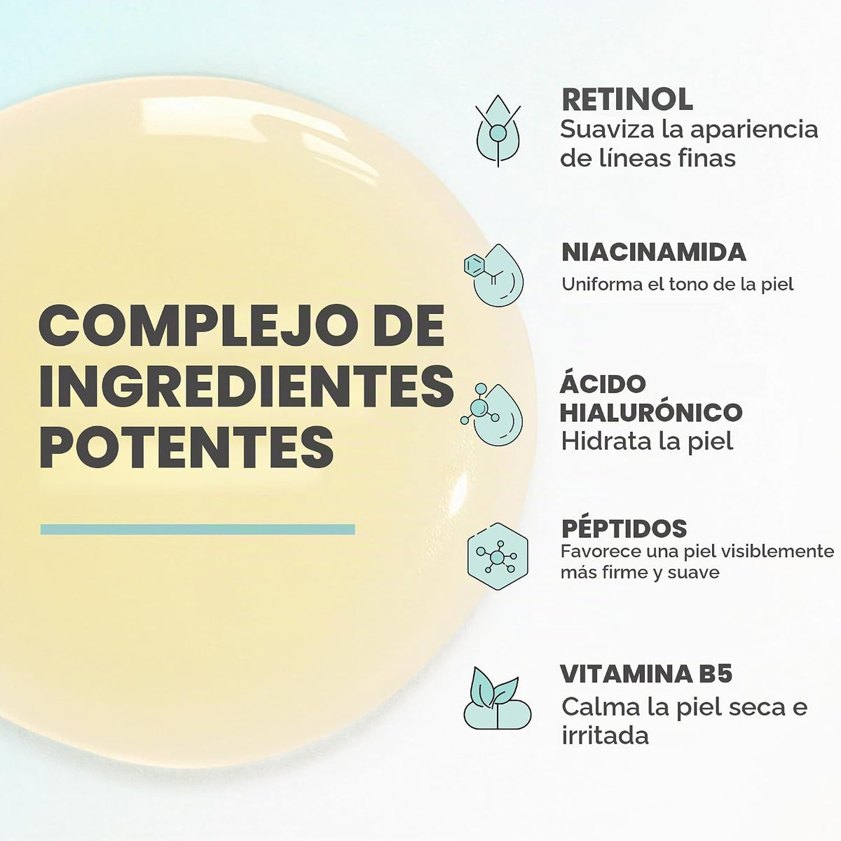 Ebanel Suero peptídico de retinol \u2013 Minimiza las arrugas, suav...