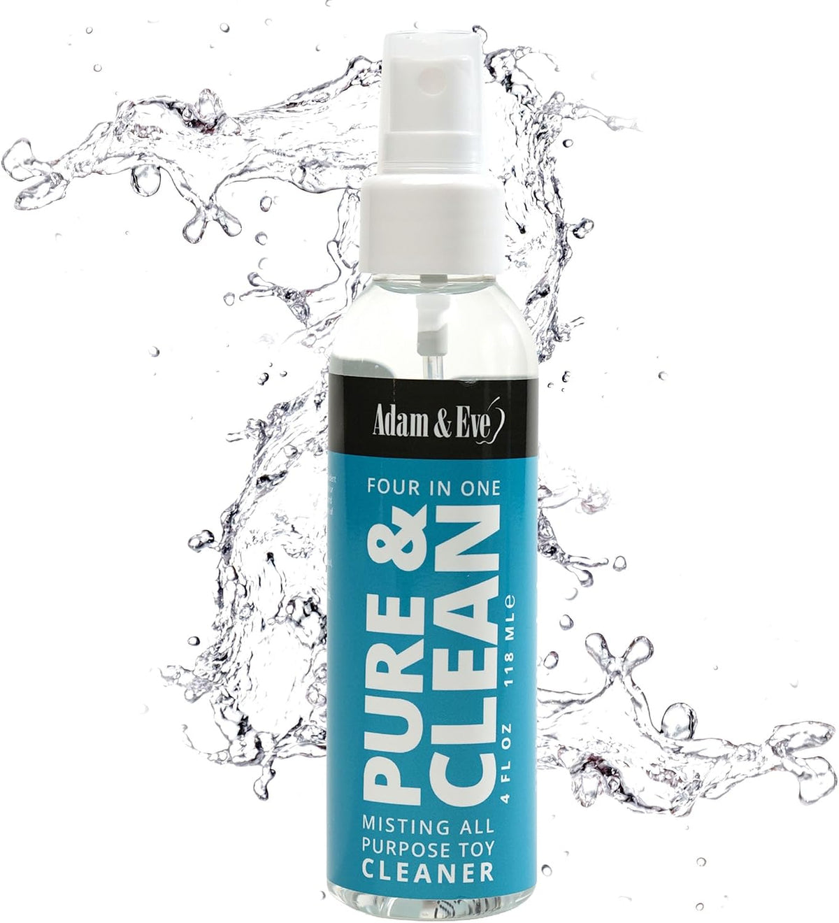 Adam &amp; Eve - Spray limpiador de juguetes, fórmula de aroma fres...