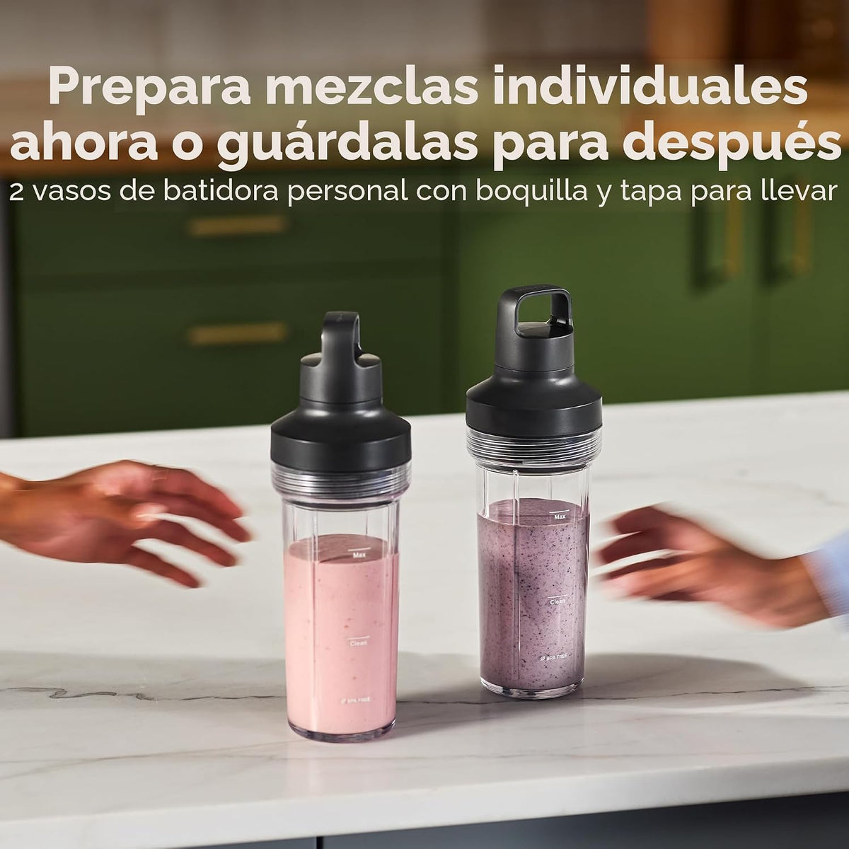 Batidora KitchenAid Pure Power con 2 jarras de mezcla personal, 170...