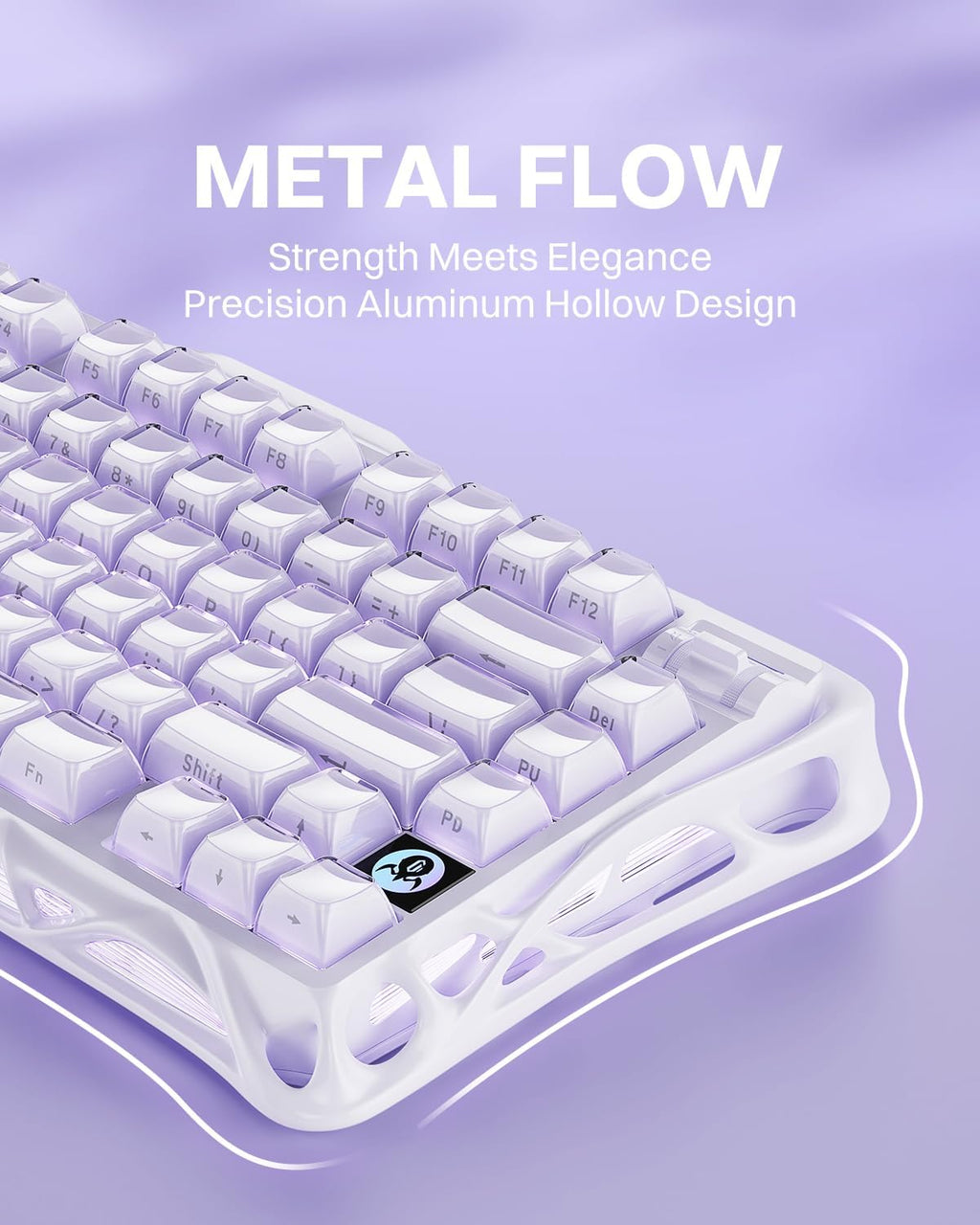 GravaStar Mercury K1 75% teclado mecánico inalámbrico para juegos,...