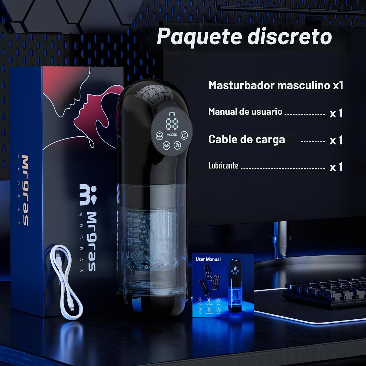 Masturbador masculino juguetes sexuales para hombres - AI Sync jugu...