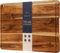 Zoutley Tabla de cortar de madera de teca extragrande para cocina,...