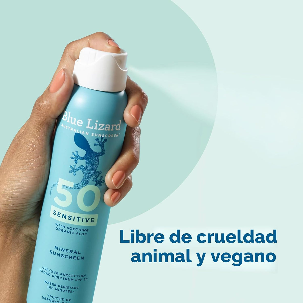 Blue Lizard Spray de protección solar mineral, SPF 50+ | Fórmula de...