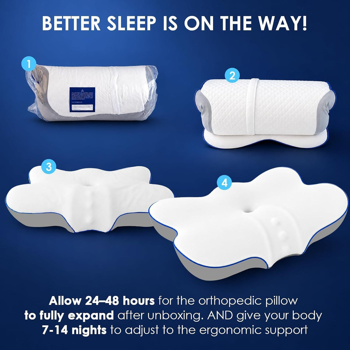 Almohada cervical ultra refrescante para aliviar el dolor de cuello...
