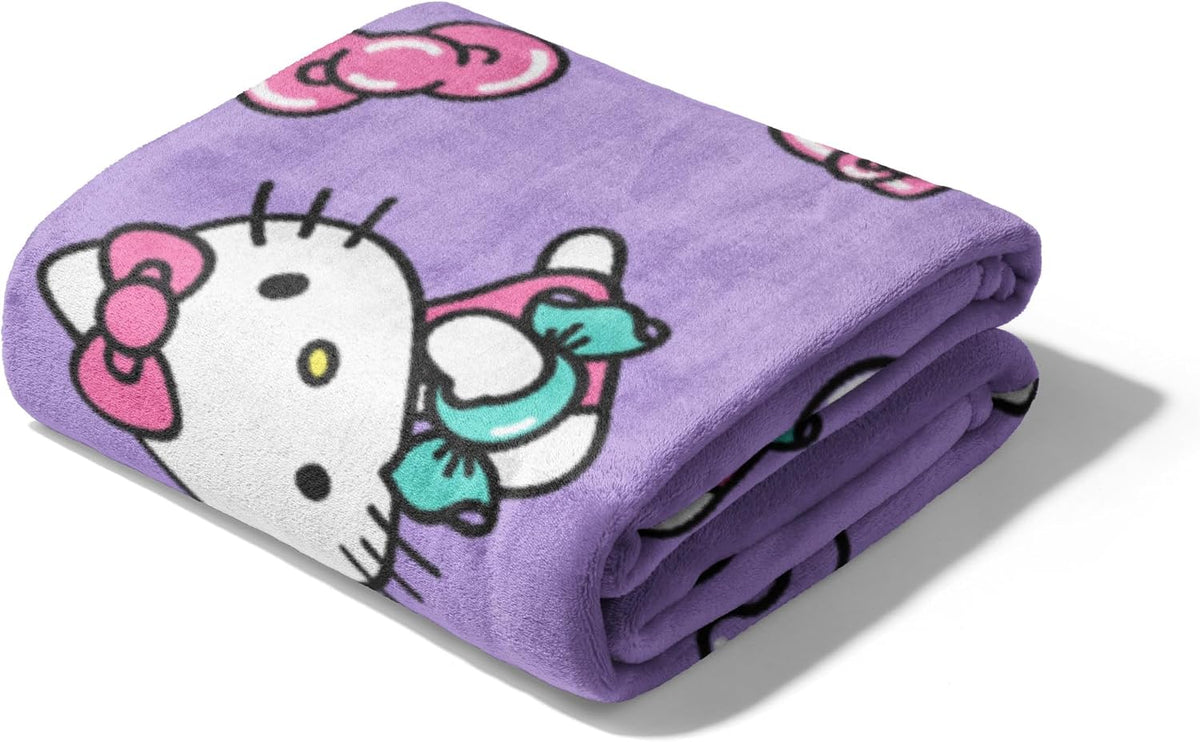 Northwest Hello Kitty - Manta de seda suave y ligera para cama, sof...