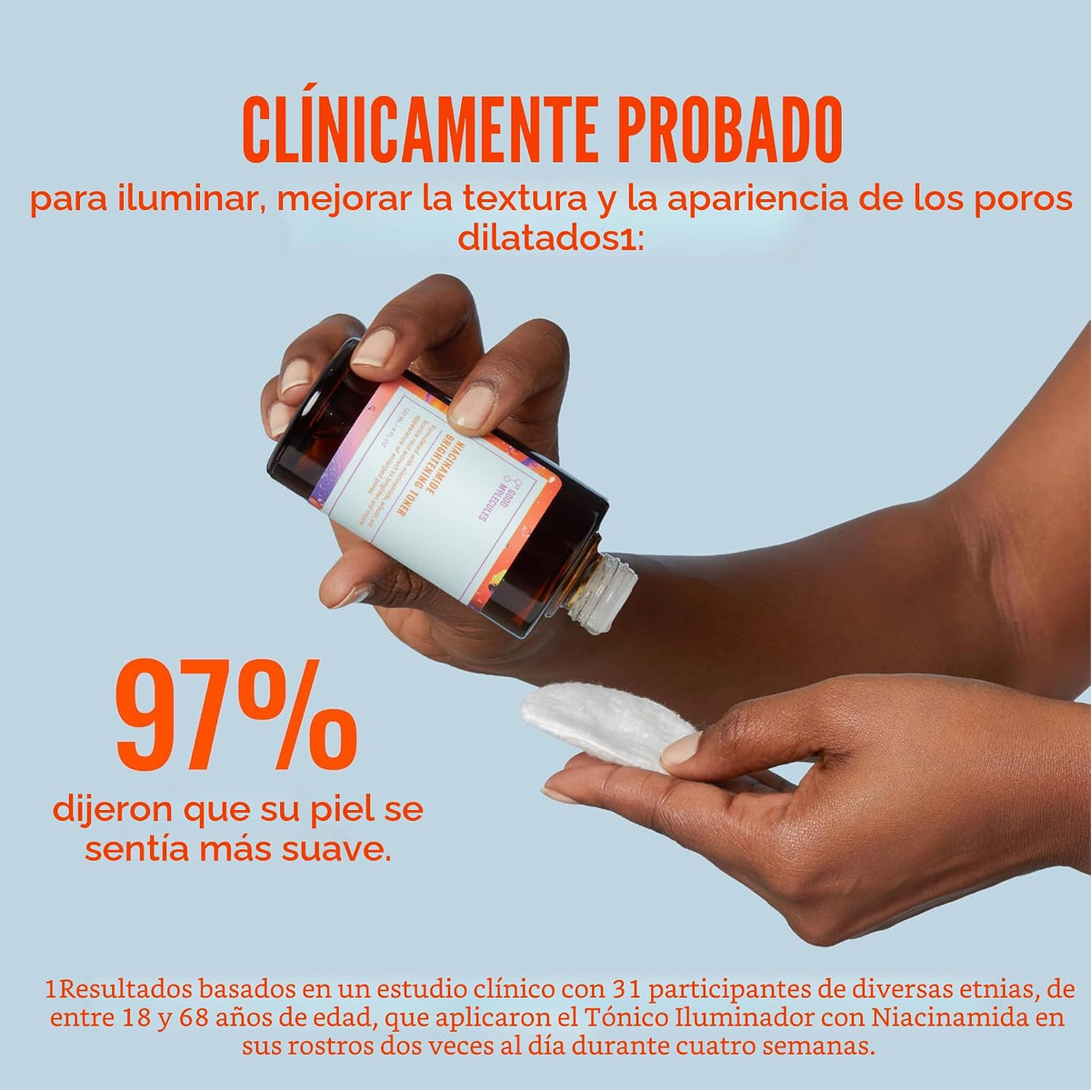 Good Molecules Tónico iluminador de niacinamida \u2013 Tónico para...