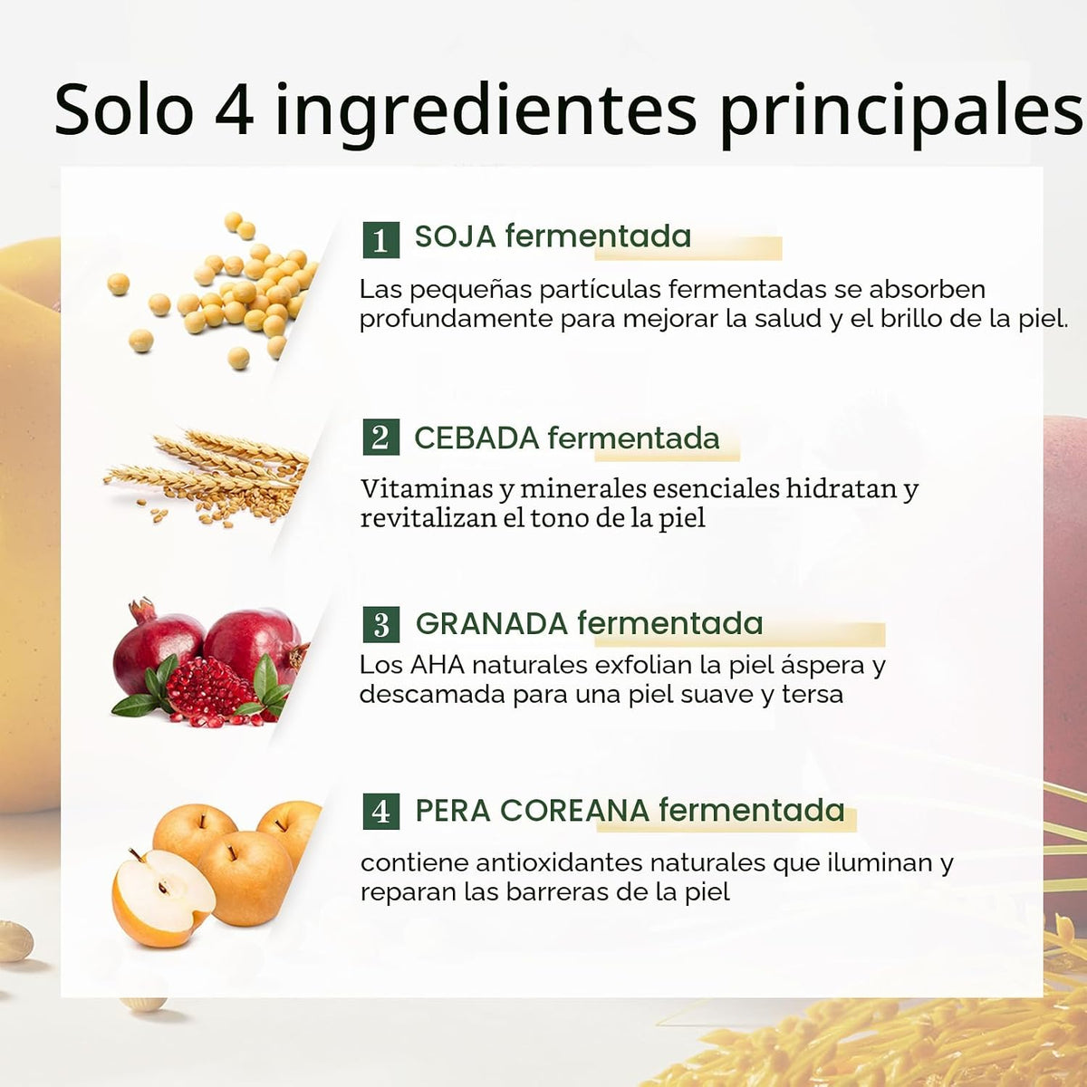 Bean Essence - Exfoliante líquido suave para el cuidado de la piel...