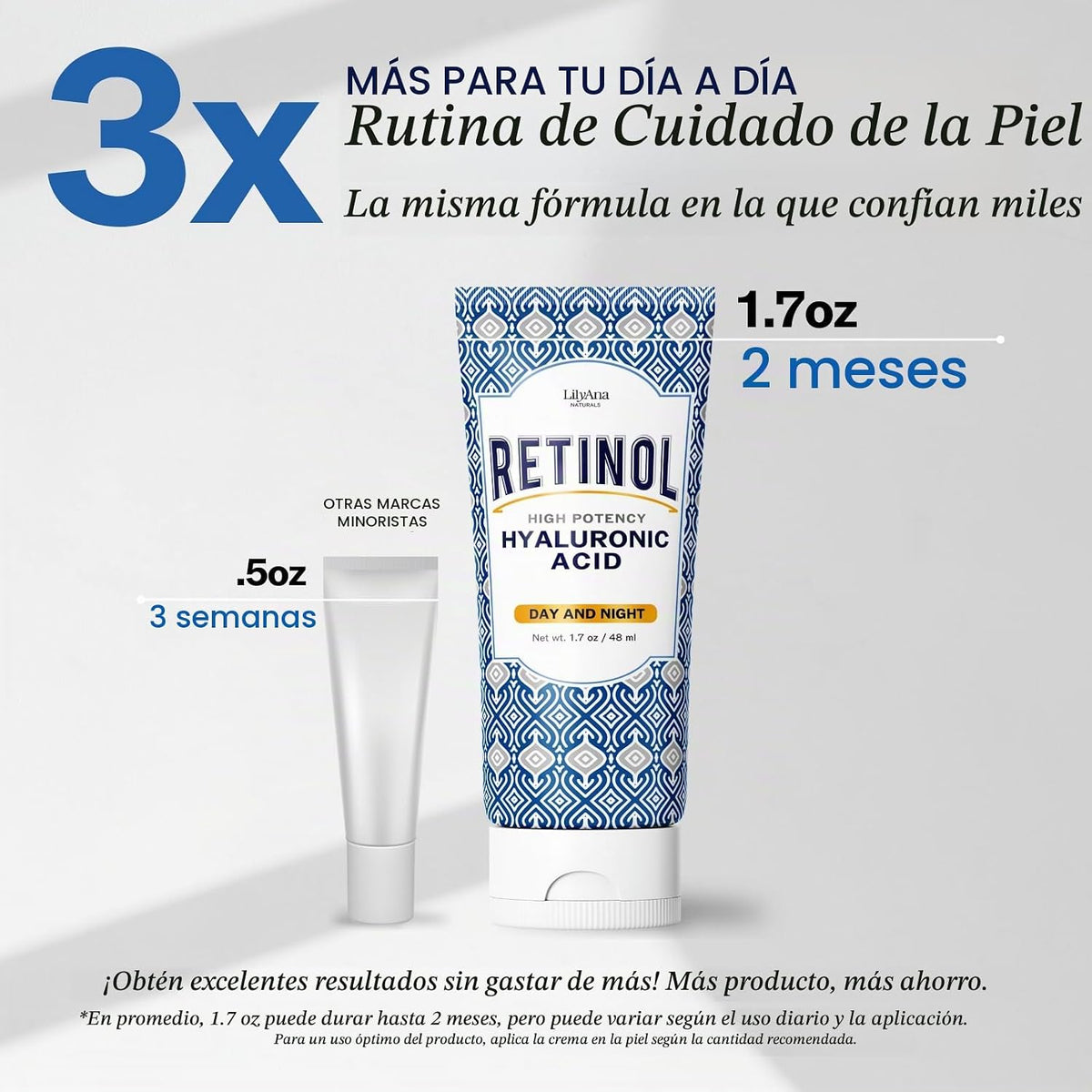 LilyAna Naturals Crema Facial Anti-Edad con Retinol para Mujeres \u...