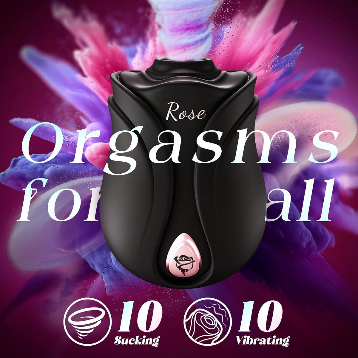MOOLIGIRL - Juguete de rosas para adultos, vibrador de succión con...