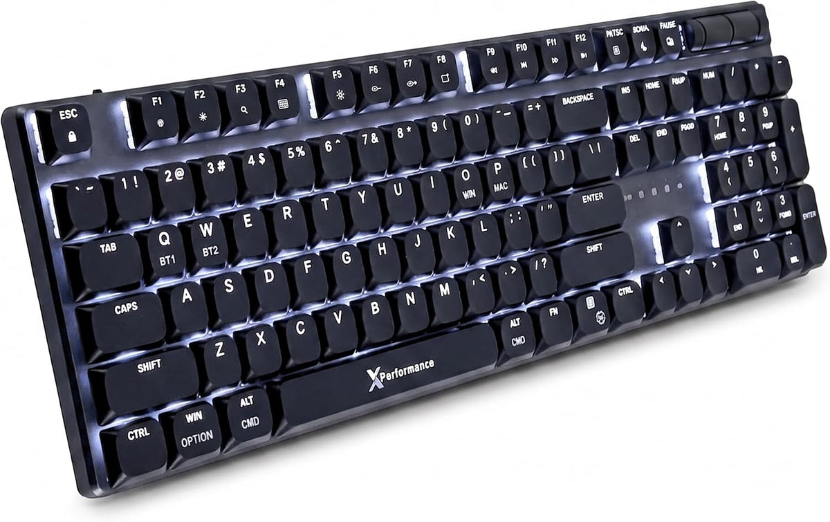 Teclado mecánico delgado X9 inalámbrico \u2013 Interruptores rojos...