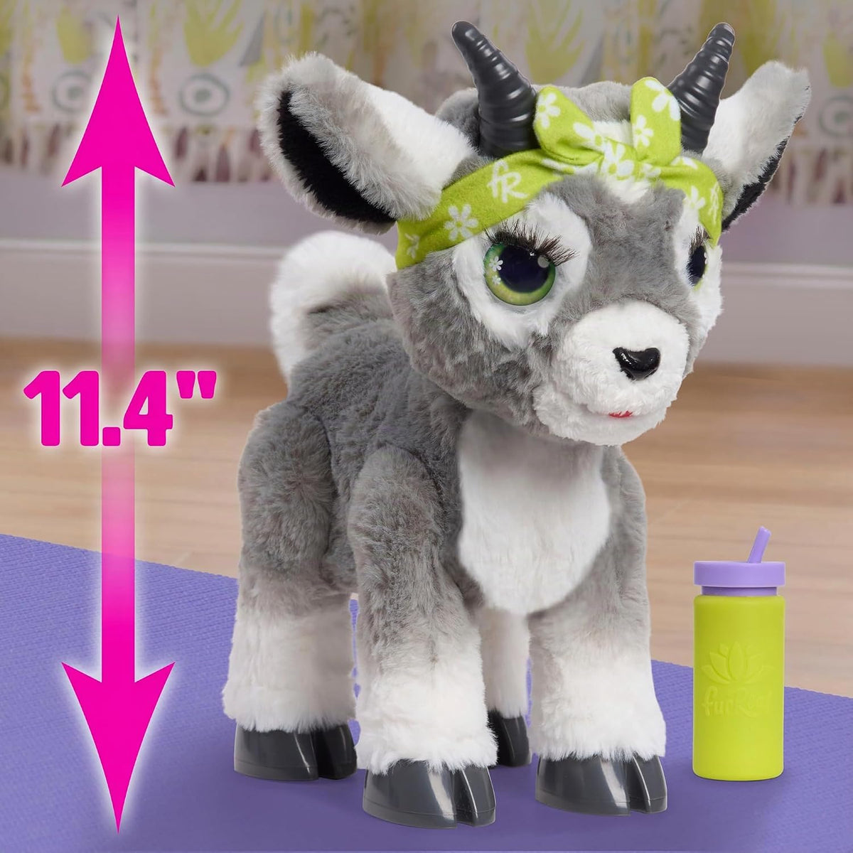 FurReal Daisy la Cabra de Yoga Juguetes Interactivos, Peluche Reali...