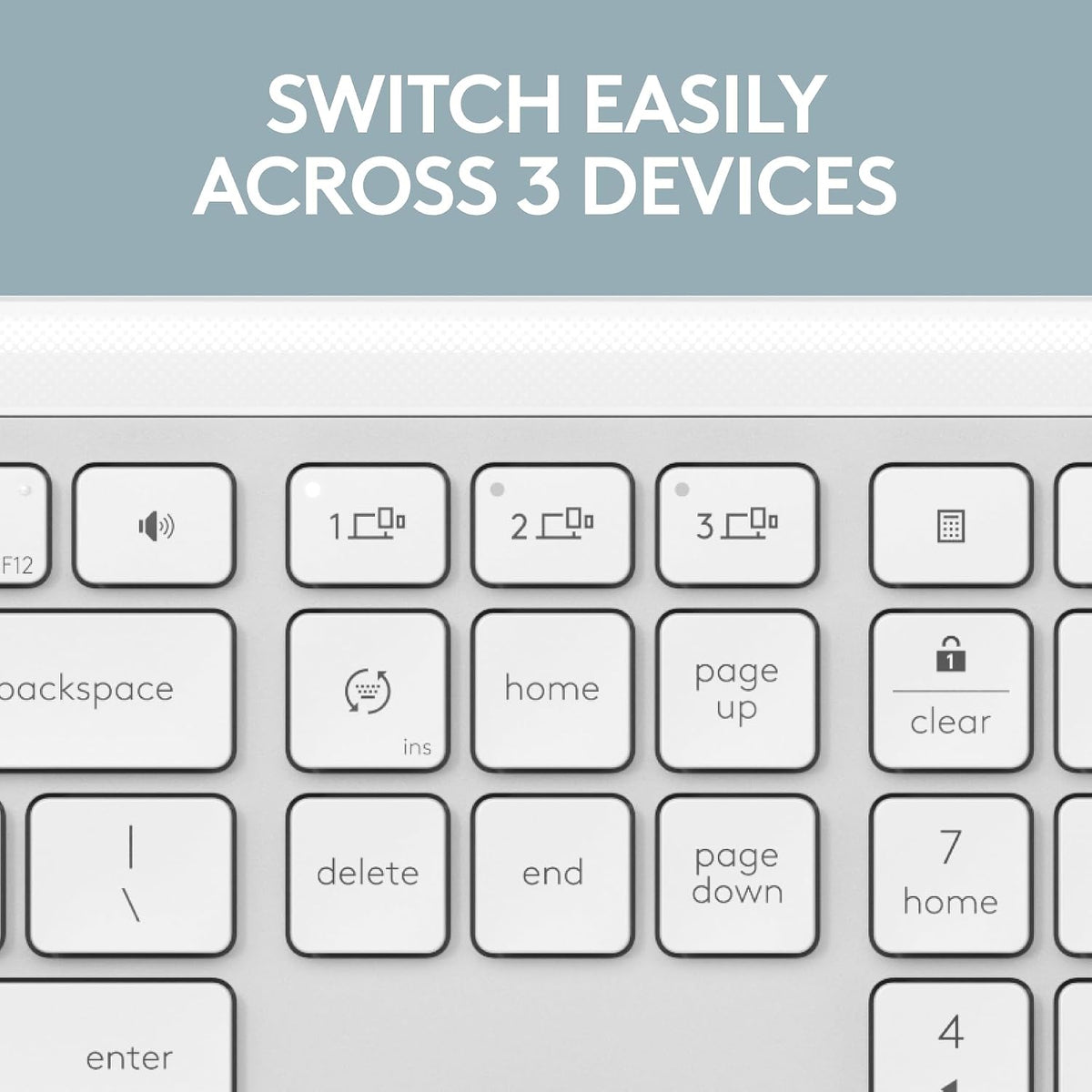 Logitech Teclado inalámbrico Signature Slim K950 con escritura sile...
