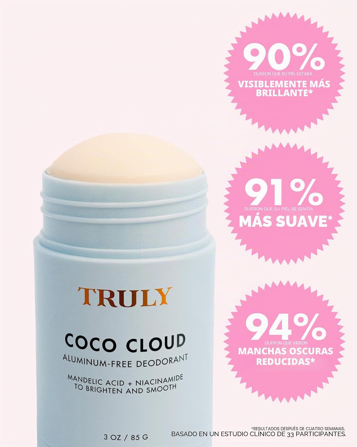 Truly Desodorante Beauty Coco Cloud | Sin aluminio para pieles sens...
