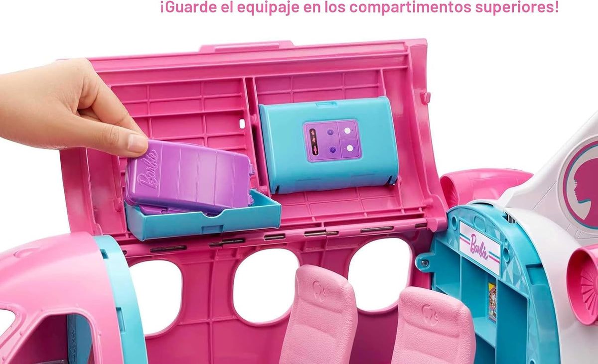 Barbie Dreamplane - Juguetes de avión | Más de 15 accesorios que in...