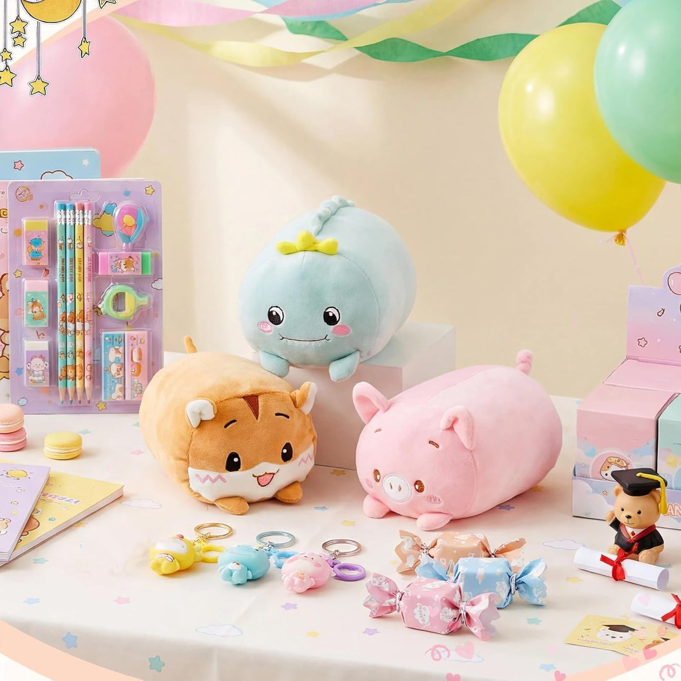 Leitee 3 piezas de peluches de animales de peluche a granel de 8 pu...