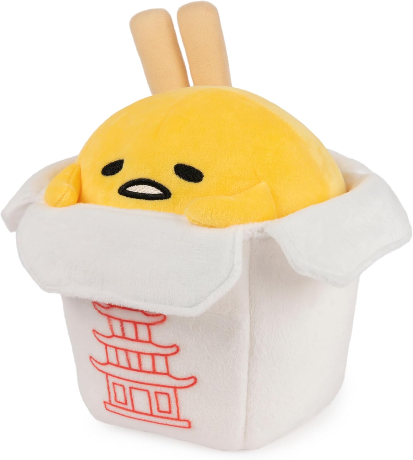 GUND Sanrio Take Out Gudetama - Juguete de peluche de huevo de 9 pu...