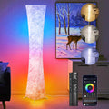 WORLD WIN Lámpara de pie, lámpara de esquina LED RGB inteligente de...