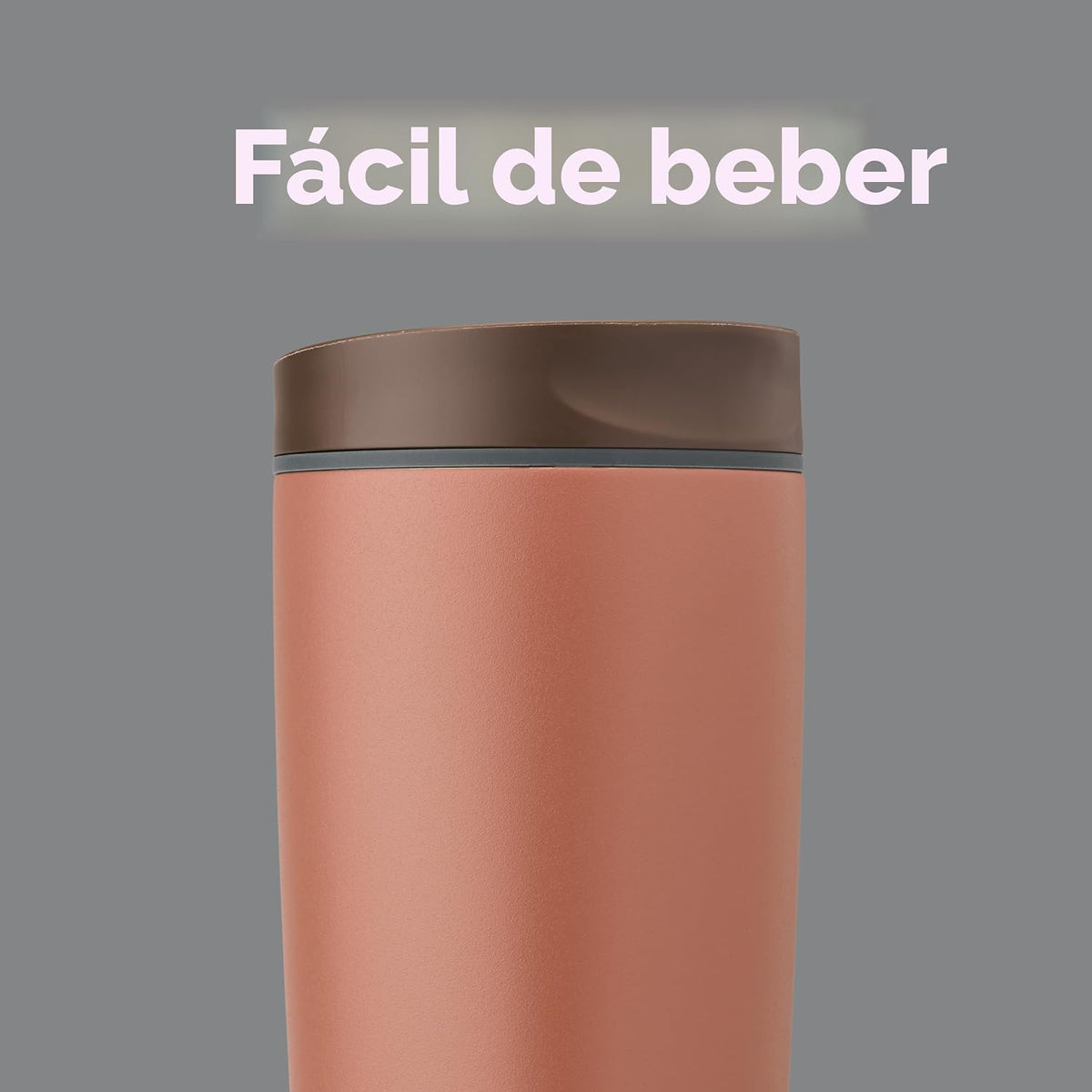 Owala SmoothSip Slider - Vaso de café aislado de acero inoxidable,...