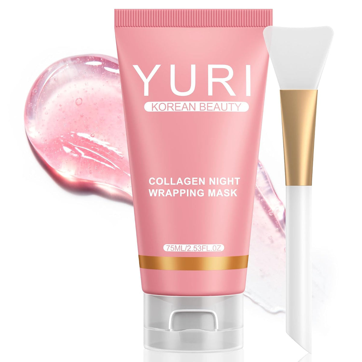 YURI - Máscara de colágeno para envolver la noche: máscara de colág...
