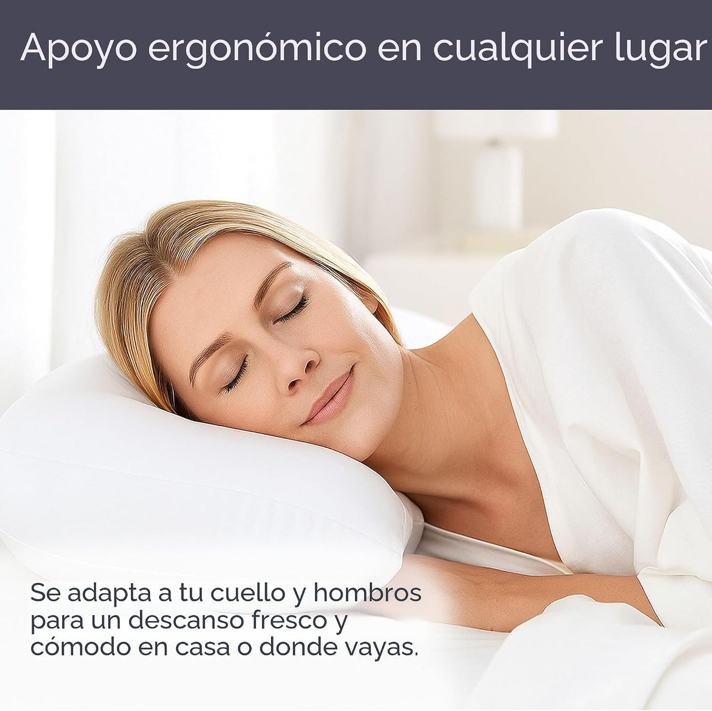 Remedy, almohada con relleno microgranulado | Cojín ergonómico mold...