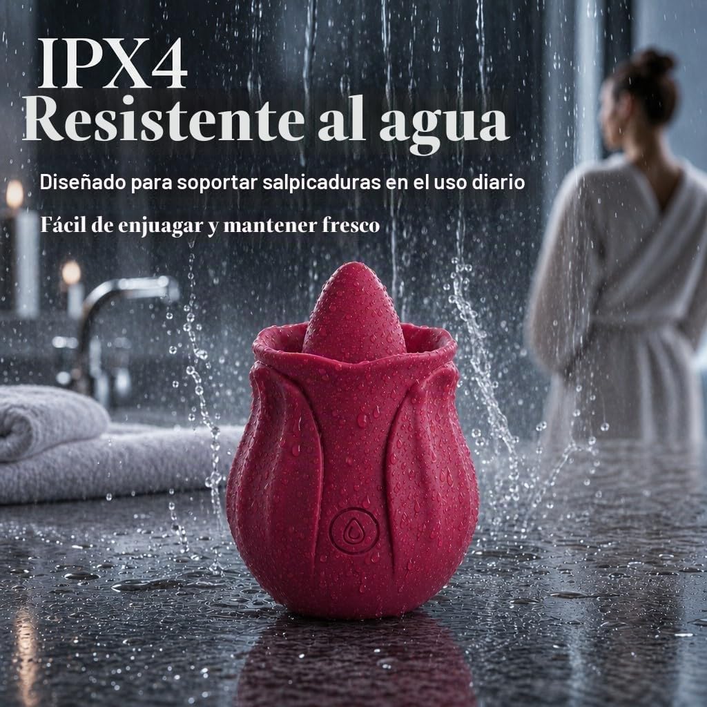 Juguetes Sexuales para Lengua Vibrador de Rosa para Clítoris para L...