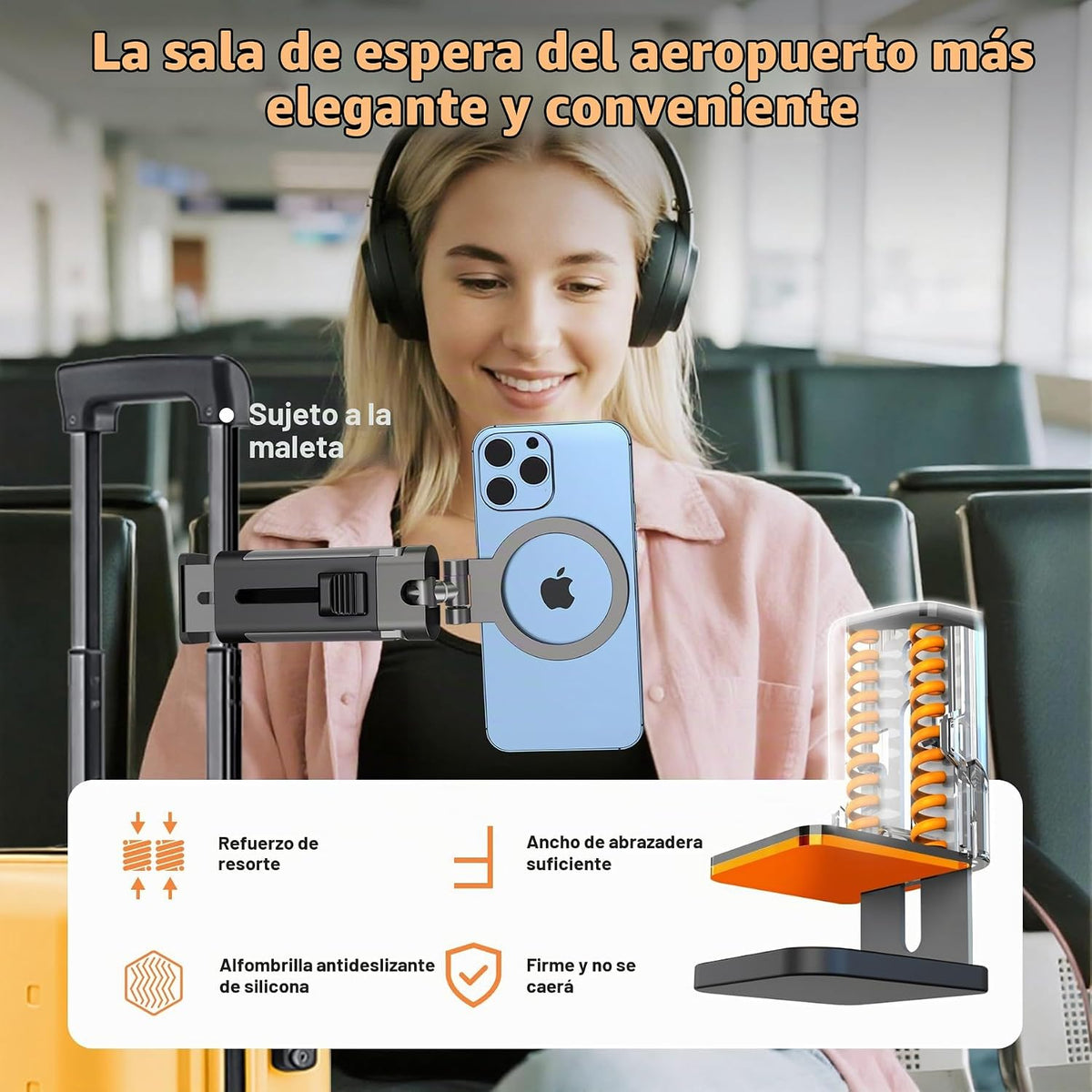 YAGHVEO - Soporte magnético para teléfono para avión, artículos ese...