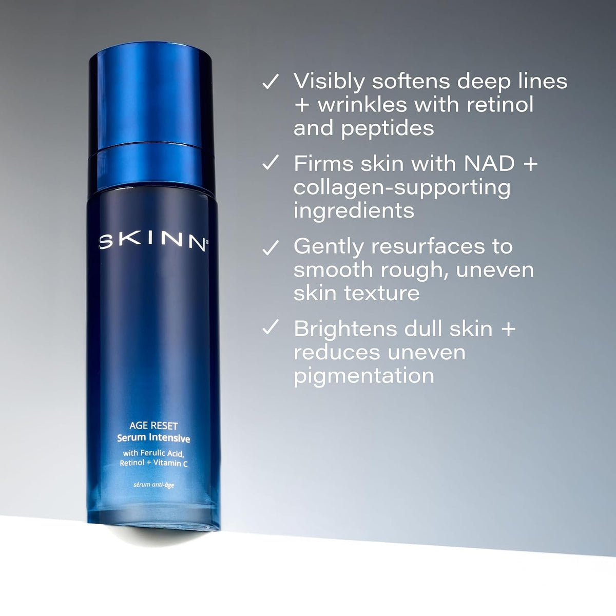 SKINN Age Reset Serum Intensive - Paquete de repuesto de suero faci...