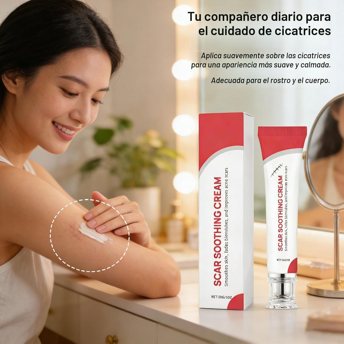 CleJoy Crema Calmante para Cicatrices y Crema Suavizante para Cicat...