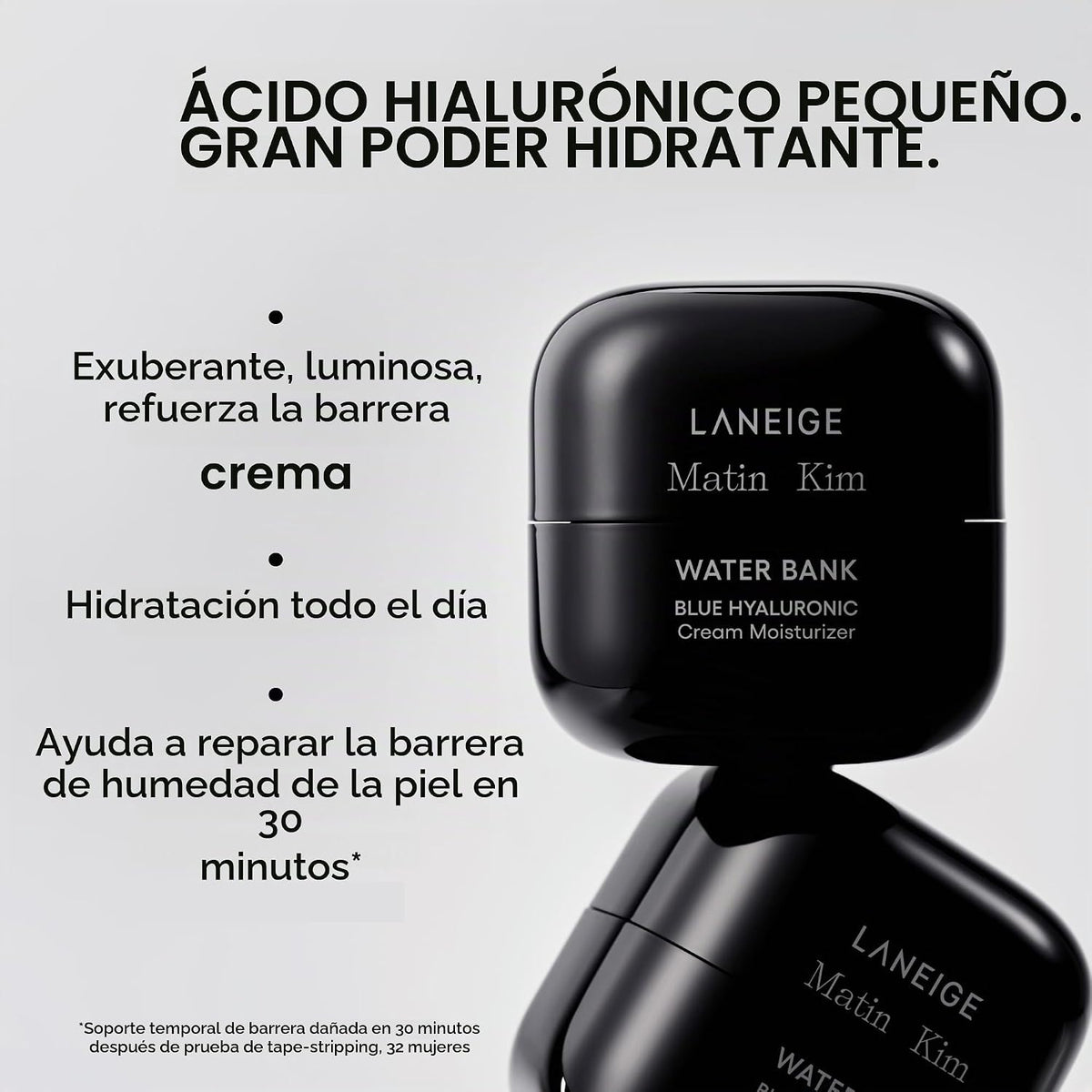 LANEIGE Crema Hidratante Water Bank Azul con Ácido Hialurónico: Cre...