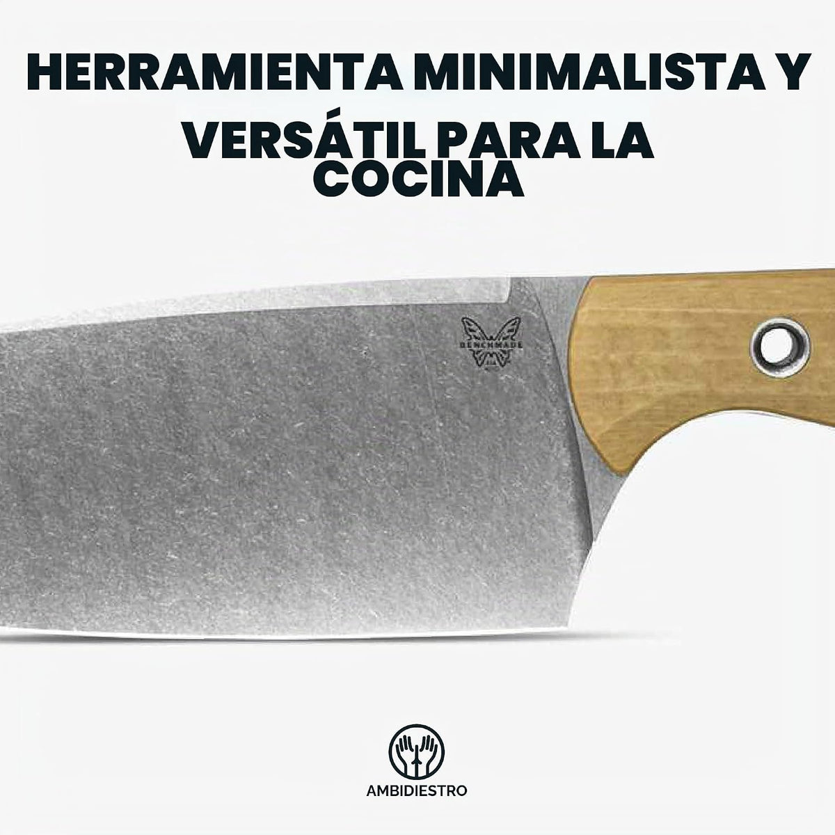 Benchmade - Cuchillo 4010 Station, Cuchillo de hoja fija para la co...