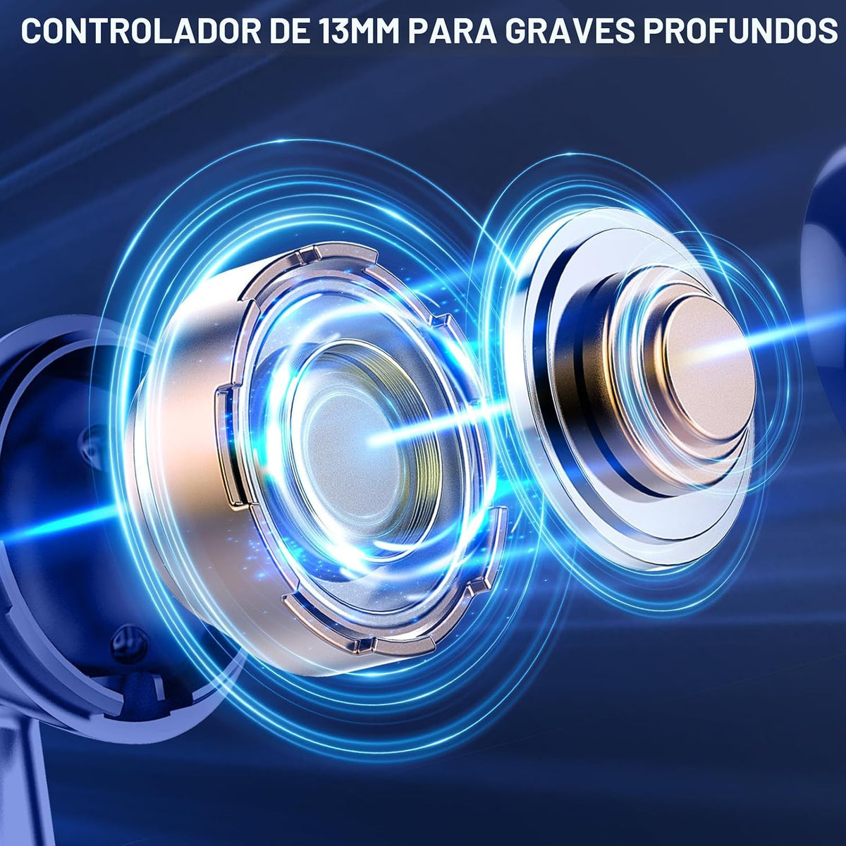 Auriculares inalámbricos, Bluetooth 5.4, auriculares con pantalla L...