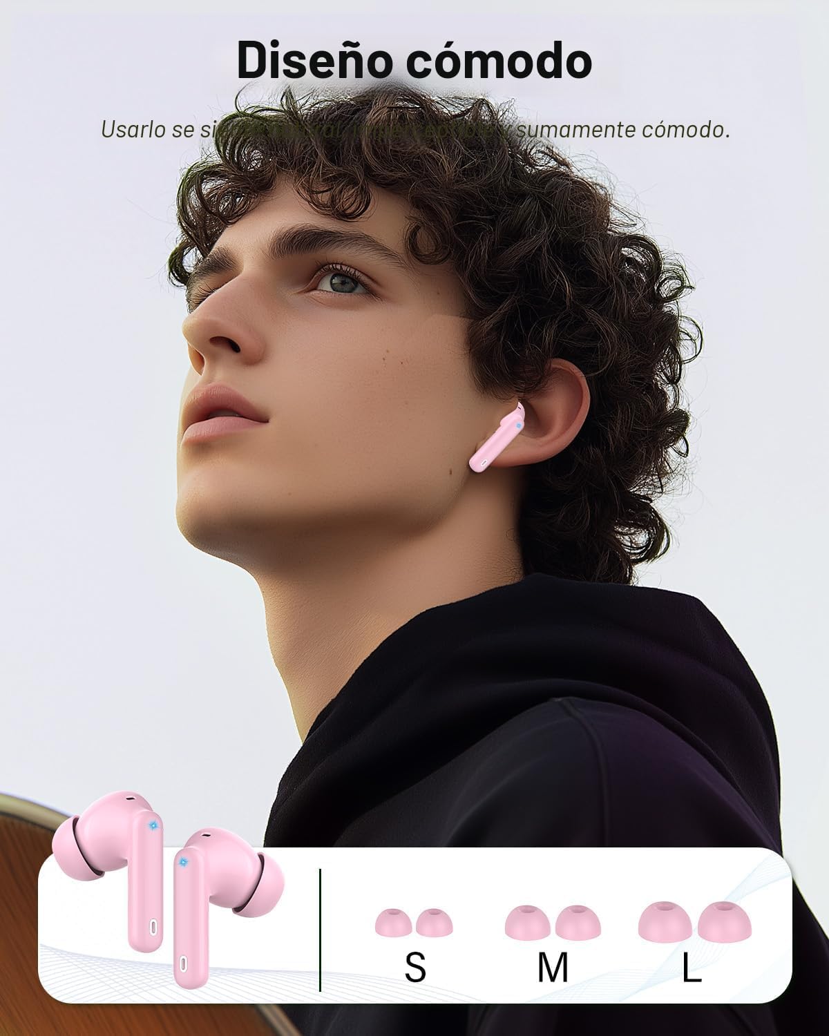 Auriculares inalámbricos, Bluetooth 5.4 Auriculares estéreo y llama...