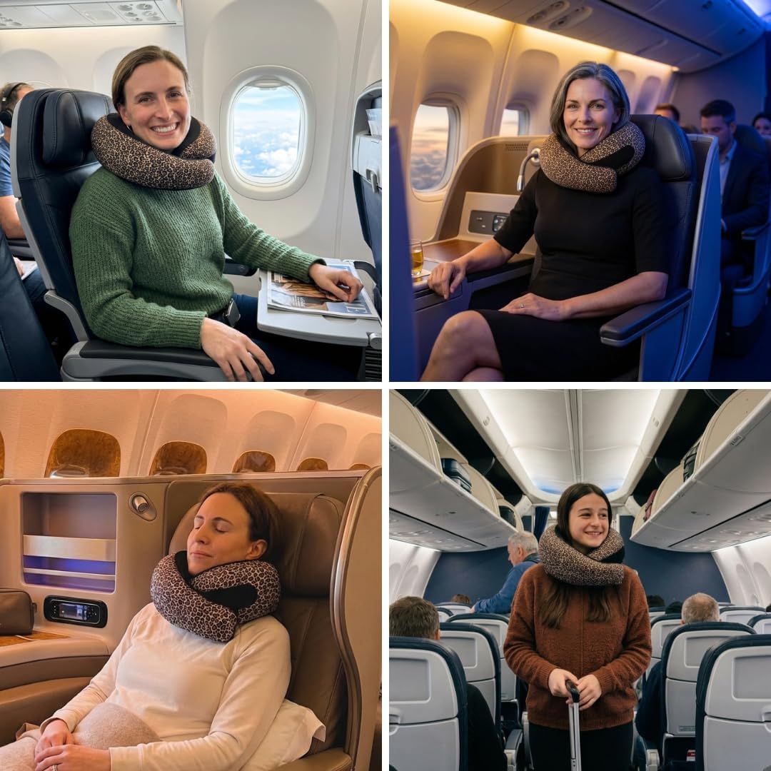 FlyHugz® Almohada de viaje para el cuello | Almohada cervical de es...