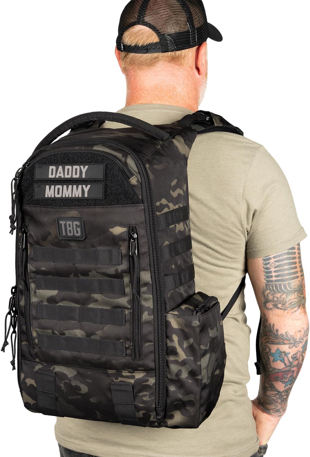 Tactical Baby Gear Daypack Mochila Táctica de Pañales para Papás -...