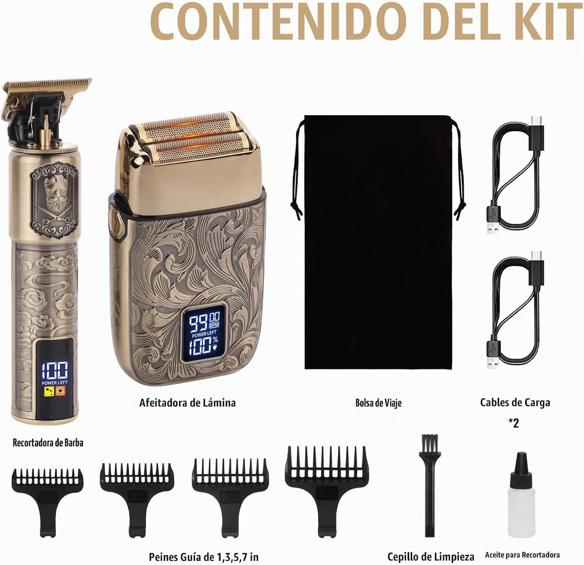 Ufree Afeitadora de papel y recortadora de pelo de barba, maquinill...