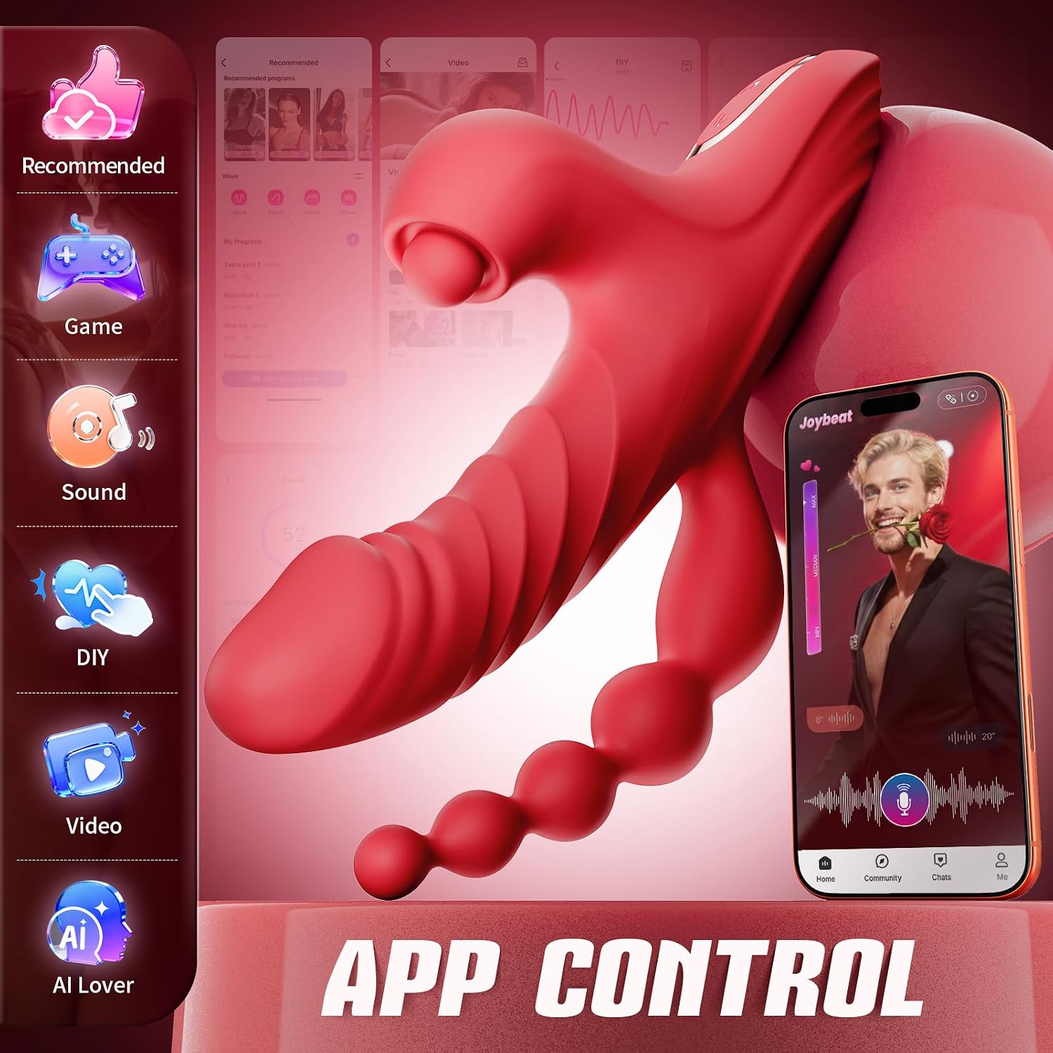 Toendi Vibrador de conejo para mujer, juguete sexual para adultos,...