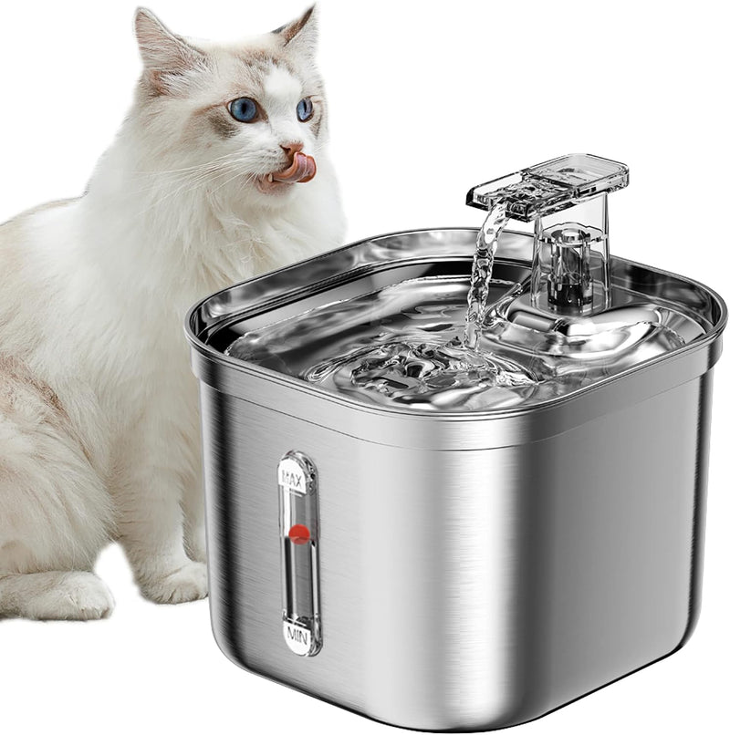 Fuente de agua para gatos Homtyler, fuente de agua para mascotas de...