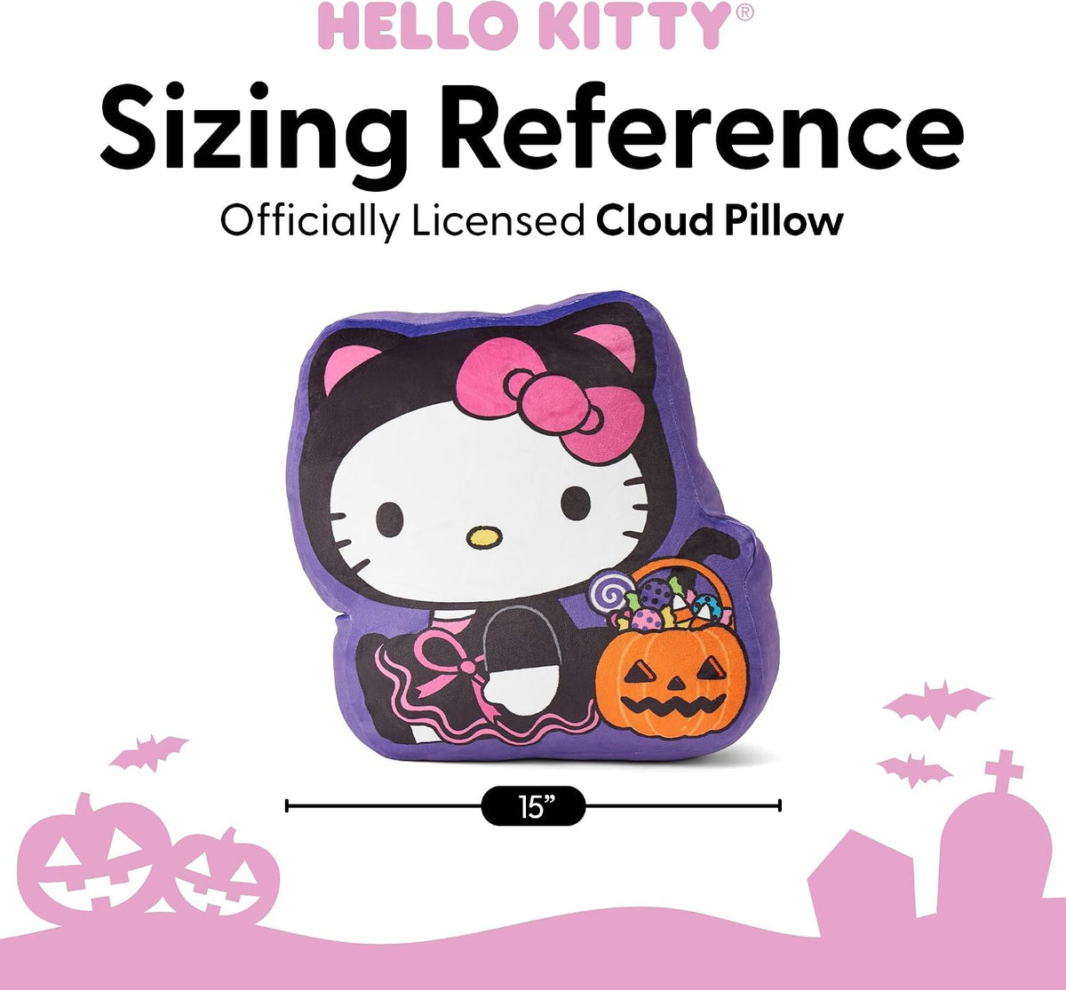 Hello Kitty Party Kitten Halloween - Almohada de viaje de nube de 1...