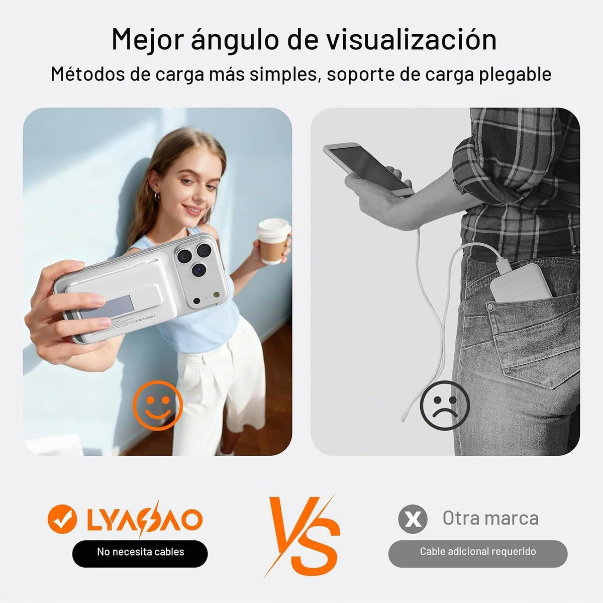 Cargador portátil magnético 10000mAh, banco de energía 22.5W con ca...