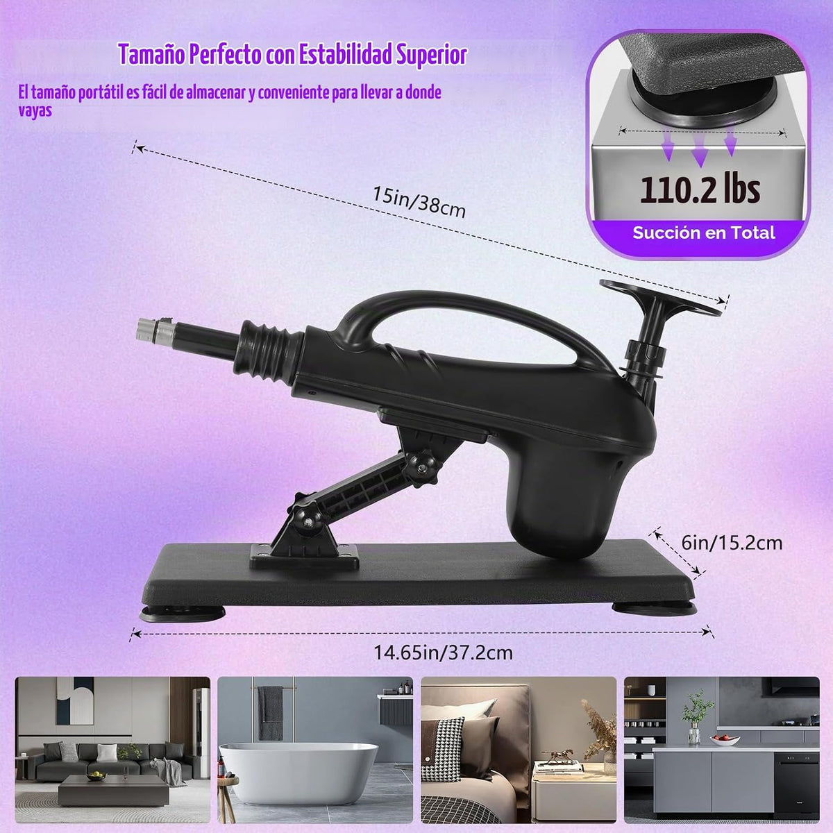 Amausen Máquina sexual de consolador de calefacción y vibración con...