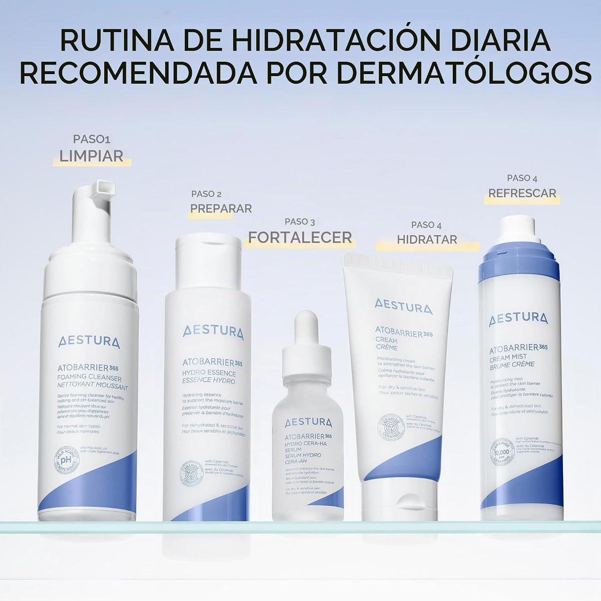 AESTURA ATOBARRIER365 Suero + Crema + Niebla Facial