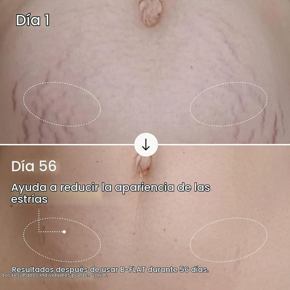 MAËLYS B-FLAT Crema reafirmante para el vientre para mujeres, 3.4 o...