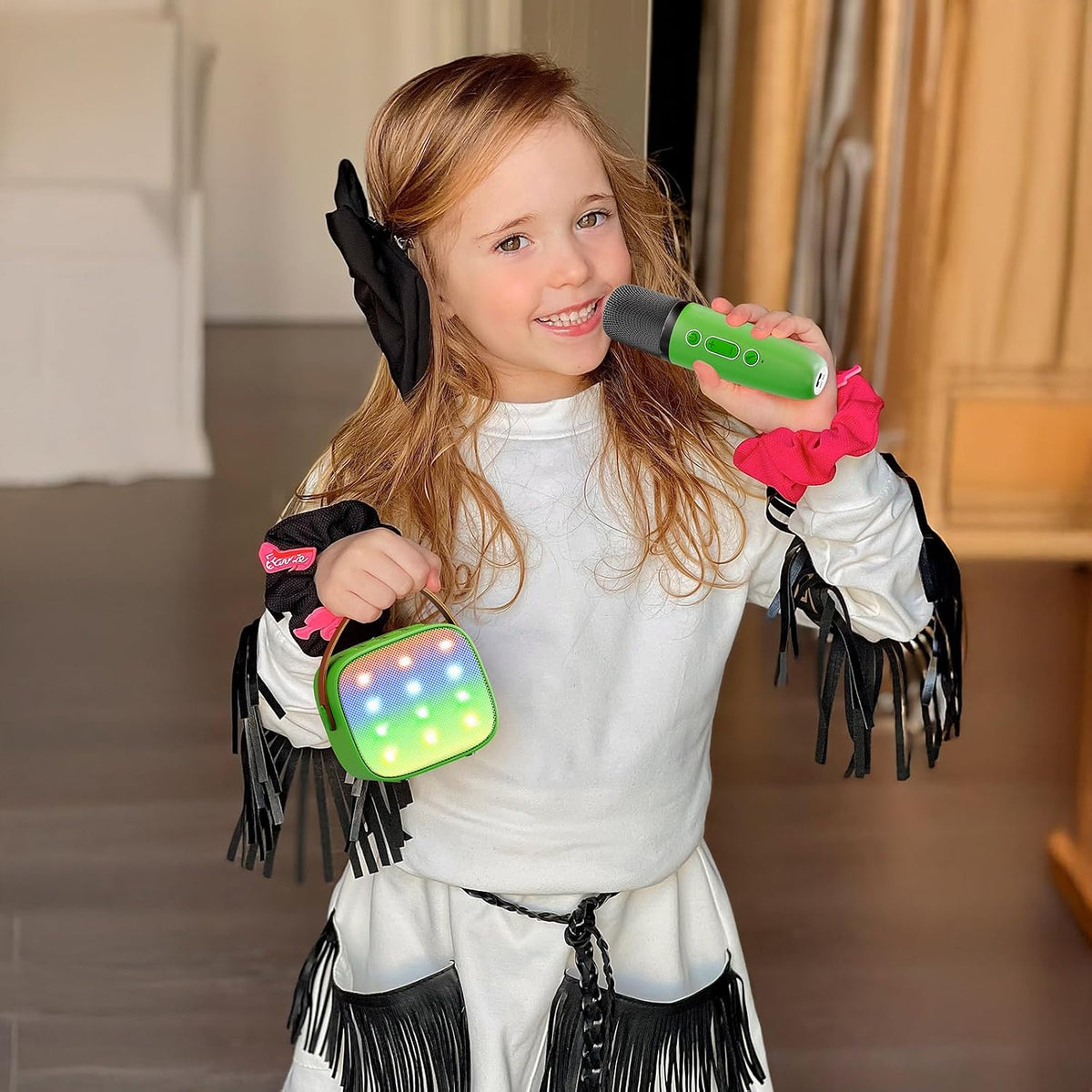 YLL Mini Máquina de Karaoke para Niños y Adultos, Altavoz Bluetooth...