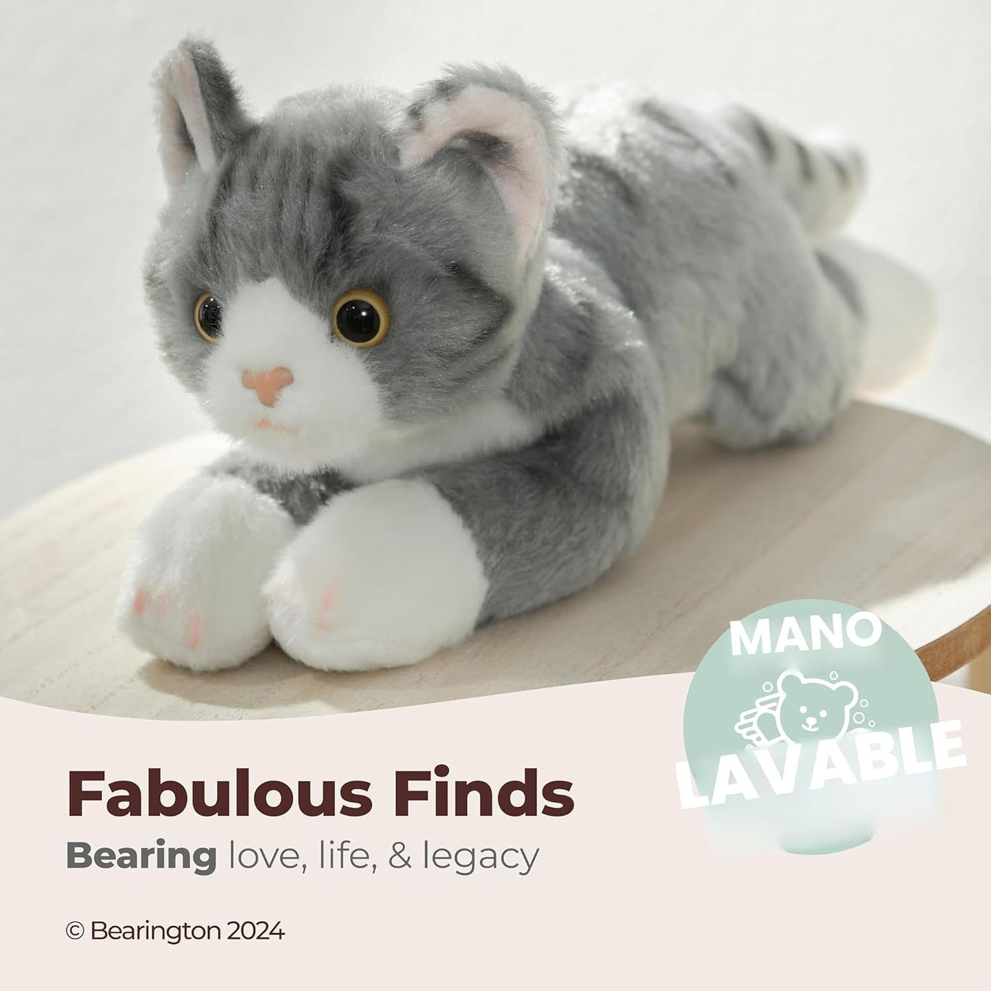 Bearington Lil' Socks Gato de Peluche - Juguete de Peluche de G...