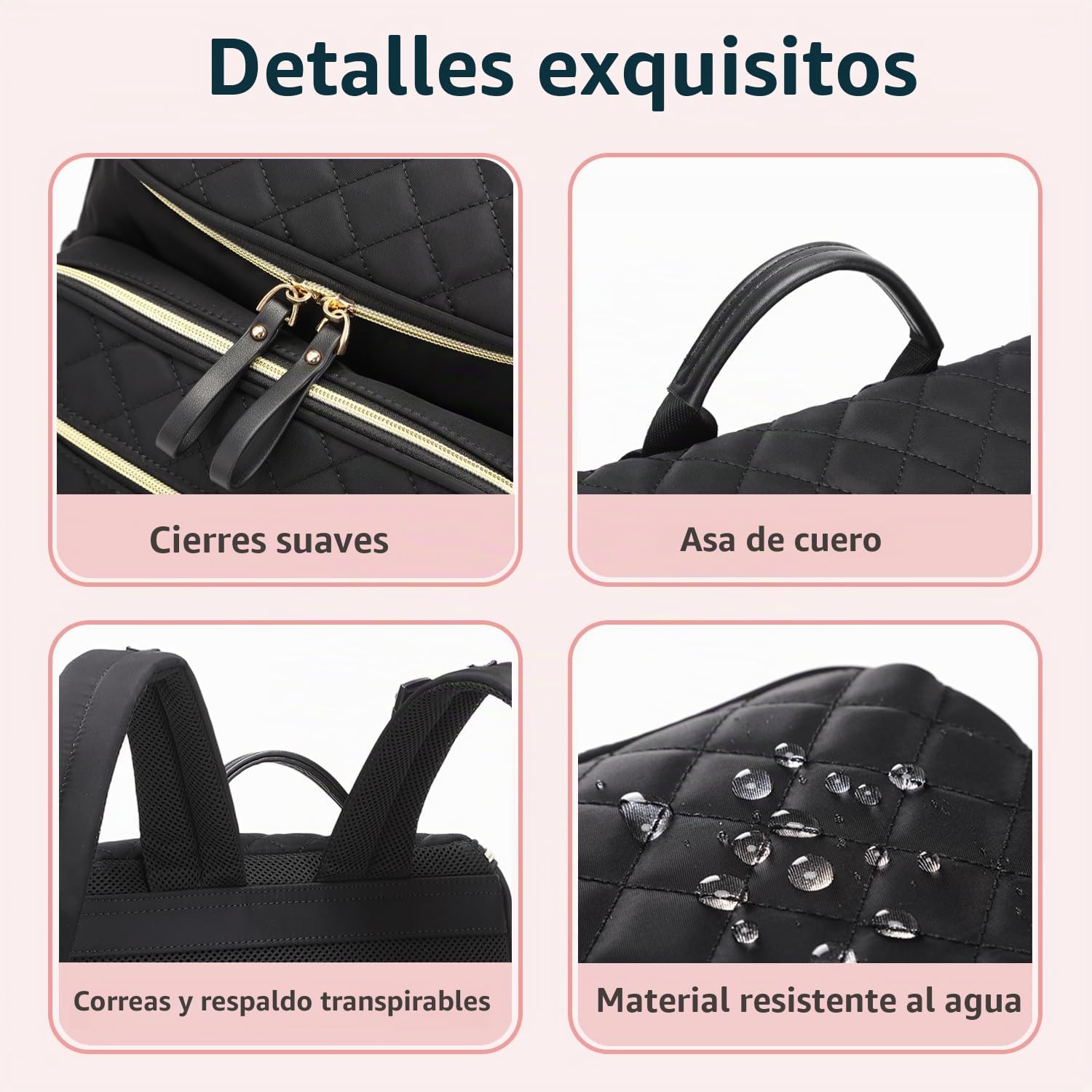 LORADI Mochila ligera para pañales, mediana | Clips para cochecito,...